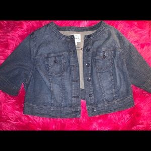 Torrid Jean short sleeve cardigan